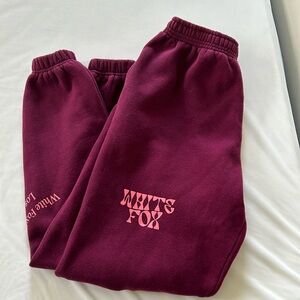 White Fox Sweatpants Size Small